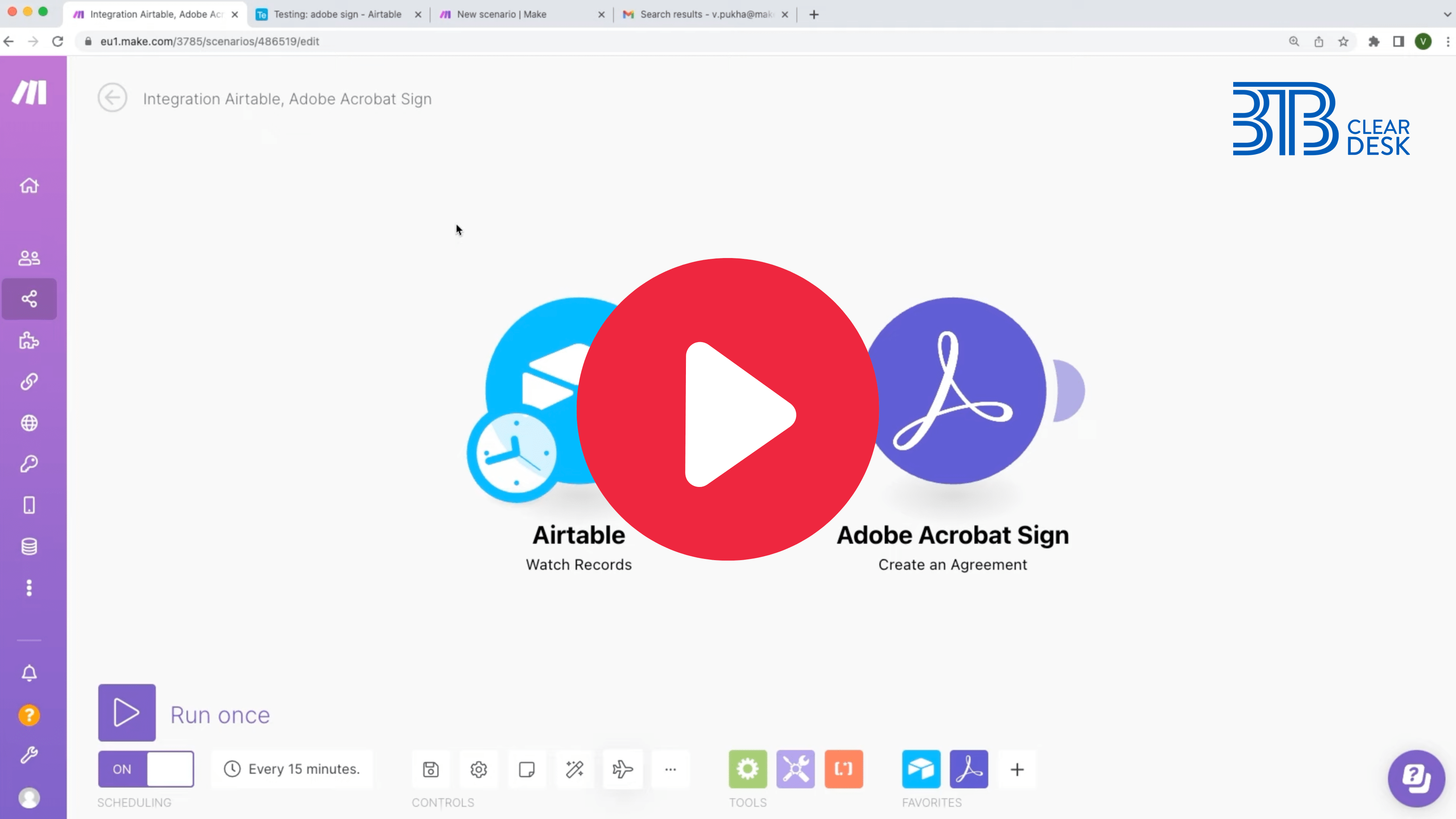 Adobe Acrobat Sign automations with Make